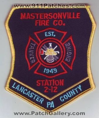 Mastersonville Fire Company Station 2-12
Thanks to Dave Slade for this scan.
County: Lancaster
Keywords: tanker engine