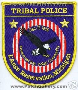 L'Anse Reservation Tribal Police (Michigan)
Thanks to apdsgt for this scan.
Keywords: lanse