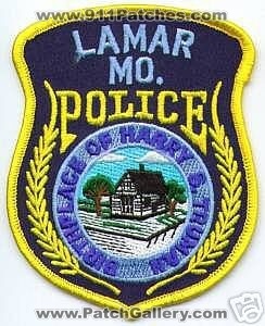 Lamar Police (Missouri)
Thanks to apdsgt for this scan.
