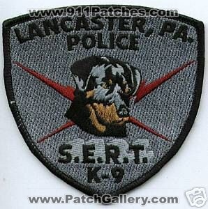 Lancaster Police S.E.R.T. K-9 (Pennsylvania)
Thanks to apdsgt for this scan.
Keywords: sert k9