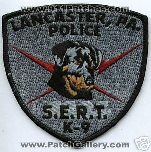 Lancaster Police S.E.R.T. K-9 (Pennsylvania)
Thanks to apdsgt for this scan.
Keywords: sert k9