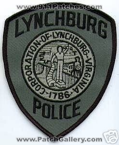 Lynchburg Police (Virginia)
Thanks to apdsgt for this scan.
