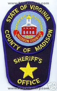 Madison County Sheriff's Office (Virginia)
Thanks to apdsgt for this scan.
Keywords: sheriffs of