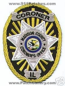 Madison County Coroner's Office (Illinois)
Thanks to apdsgt for this scan.
Keywords: coroners