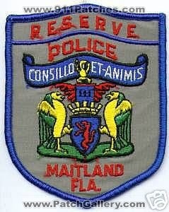 Maitland Police Reserve (Florida)
Thanks to apdsgt for this scan.
