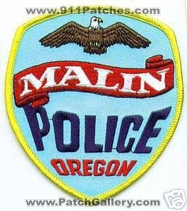 Malin Police (Oregon)
Thanks to apdsgt for this scan.
