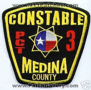 Medina County Constable Precinct 3 (Texas)
Thanks to apdsgt for this scan.
Keywords: pct