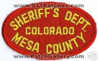 Mesa County Sheriff's Department (Colorado)
Thanks to apdsgt for this scan.
Keywords: sheriffs dept