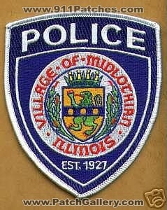 Midlothian Police (Illinois)
Thanks to apdsgt for this scan.
Keywords: village of