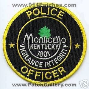 Monticello Police Officer (Kentucky)
Thanks to apdsgt for this scan.
