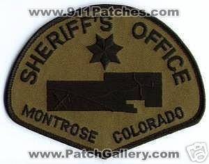 Montrose County Sheriff's Office (Colorado)
Thanks to apdsgt for this scan.
Keywords: sheriffs