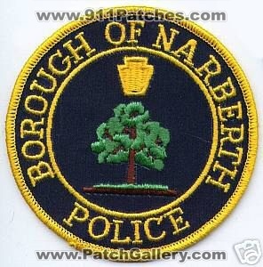 Narberth Police (Pennsylvania)
Thanks to apdsgt for this scan.
Keywords: borough of