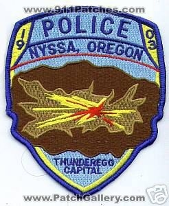 Nyssa Police (Oregon)
Thanks to apdsgt for this scan.
