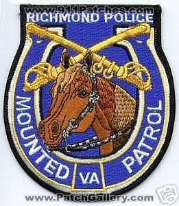 Richmond Police Mounted Patrol (Virginia)
Thanks to apdsgt for this scan.
