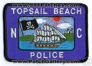 Topsail Beach Police (North Carolina)
Thanks to apdsgt for this scan.
