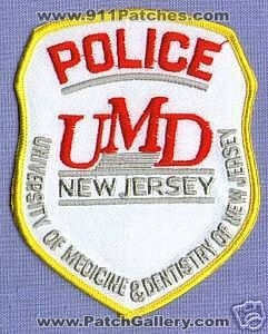 University of Medicine & Dentistry of New Jersey Police (New Jersey)
Thanks to apdsgt for this scan.
Keywords: and umd
