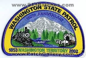 Washington State Patrol 150th Anniversary (Washington)
Thanks to apdsgt for this scan.
