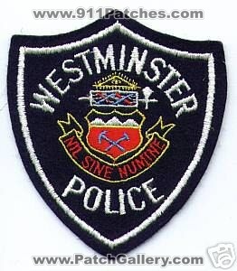 Westminster Police (Colorado)
Thanks to apdsgt for this scan.
