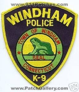 Windham Police K-9 (Connecticut)
Thanks to apdsgt for this scan.
Keywords: k9 town of