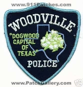 Woodville Police (Texas)
Thanks to apdsgt for this scan.
