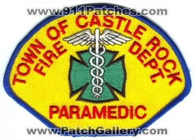 Castle Rock Fire and Rescue Department Paramedic Patch (Colorado)
[b]Scan From: Our Collection[/b]
(Confirmed)
www.castlerockfirefighters.org
www.crgov.com/fire
Keywords: dept. crfd & town of