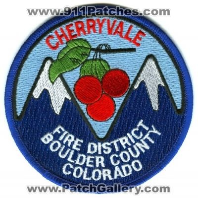 Cherryvale Fire District Patch (Colorado) (Defunct)
[b]Scan From: Our Collection[/b]
Now Rocky Mountain Fire Department
Keywords: boulder county dept.