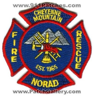 Cheyenne Mountain NORAD Fire Rescue Patch (Colorado)
[b]Scan From: Our Collection[/b]
Keywords: north american aerospace defense command usaf air force