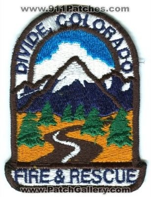 Divide Fire & Rescue Patch (Colorado)
[b]Scan From: Our Collection[/b]
Keywords: and