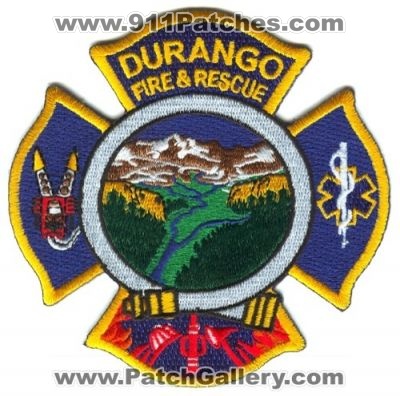 Durango Fire and Rescue Department Patch (Colorado)
[b]Scan From: Our Collection[/b]
Keywords: & dept.