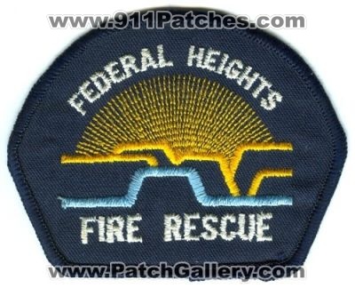 Federal Heights Fire Rescue Patch (Colorado)
[b]Scan From: Our Collection[/b]
