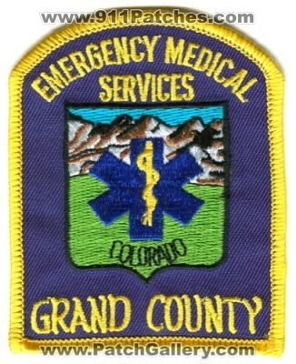 Grand County EMS Patch (Colorado)
[b]Scan From: Our Collection[/b]
Keywords: emergency medical services