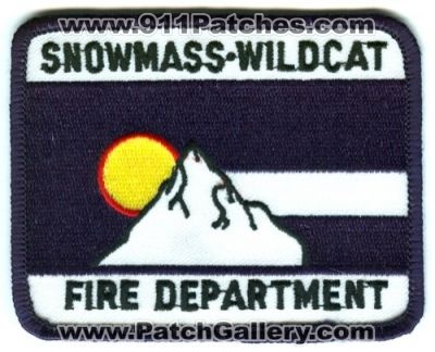 Snowmass Wildcat Fire Department Patch (Colorado)
[b]Scan From: Our Collection[/b]
