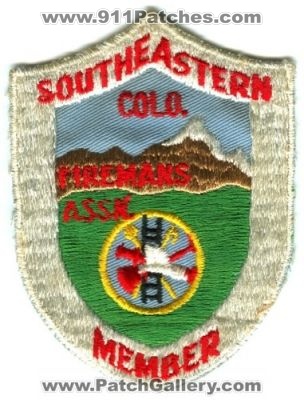 Southeastern Colorado Firemans Association Member Patch (Colorado)
[b]Scan From: Our Collection[/b]
Keywords: assn