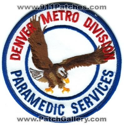 American Medical Response AMR Denver Metro Division Paramedic Services Patch (Colorado)
[b]Scan From: Our Collection[/b]
Keywords: ems
