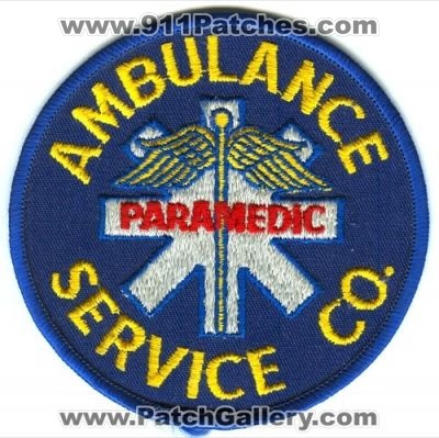 Ambulance Service Company Paramedic Patch (Colorado) (Defunct)
[b]Scan From: Our Collection[/b]
Keywords: ems co.