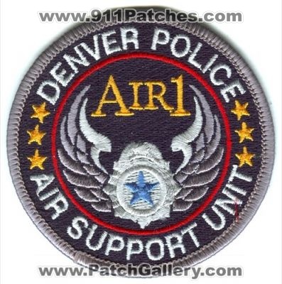 Denver Police Air Support Unit Patch (Colorado)
[b]Scan From: Our Collection[/b]
Keywords: air1 1 helicopter
