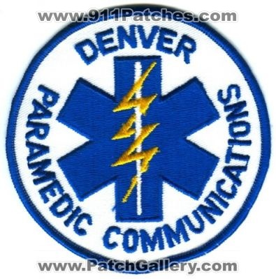 Denver Health Paramedic Communications Patch (Colorado)
[b]Scan From: Our Collection[/b]
Keywords: ems