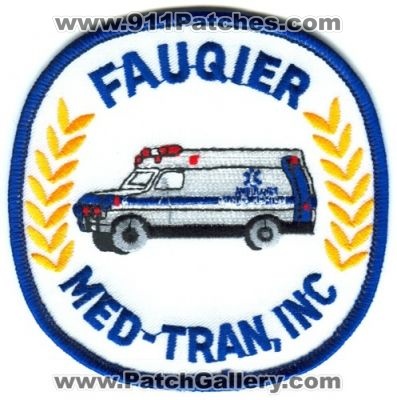 Fauqier Med Tran Inc Patch (Colorado)
[b]Scan From: Our Collection[/b]
Keywords: ems