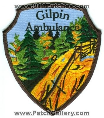 Gilpin Ambulance Patch (Colorado)
[b]Scan From: Our Collection[/b]
Keywords: ems