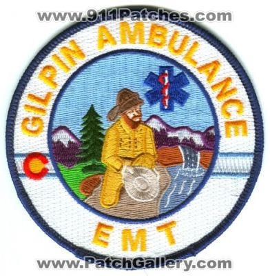 Gilpin Ambulance EMT Patch (Colorado)
[b]Scan From: Our Collection[/b]
Keywords: ems