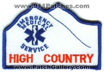 High Country Emergency Medical Service EMS Patch (Colorado)
[b]Scan From: Our Collection[/b]
Keywords: services