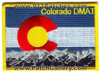 National Disaster Medical System NDMS Disaster Medical Assistance Team DMAT Patch (Colorado)
[b]Scan From: Our Collection[/b]
Keywords: ems fema ndms dmat