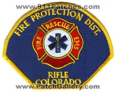 Rifle Fire Protection District Patch (Colorado)
[b]Scan From: Our Collection[/b]
Keywords: rescue ems