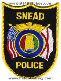 Snead Police (Alabama)
Thanks to BensPatchCollection.com for this scan.
