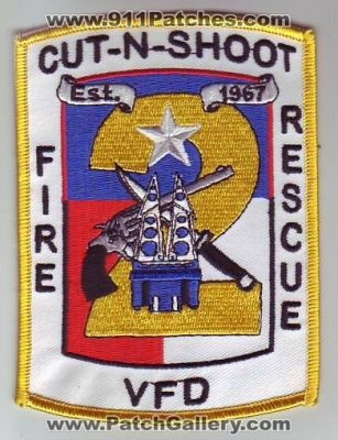 Cut-N-Shoot Volunteer Fire Department (Texas)
Thanks to Dave Slade for this scan.
Keywords: vfd rescue