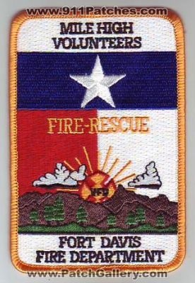 Fort Davis Fire Department (Texas)
Thanks to Dave Slade for this scan.
Keywords: ft rescue mile high volunteers