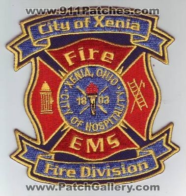 Xenia Fire Division (Ohio)
Thanks to Dave Slade for this scan.
Keywords: city of ems