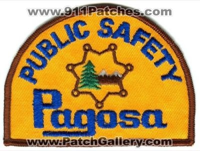 Pagosa Public Safety Department Fire Rescue Police Patch (Colorado)
[b]Scan From: Our Collection[/b]
Keywords: dept. of dps springs