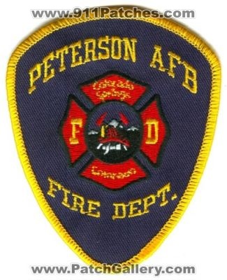 Peterson AFB Fire Department Patch (Colorado)
[b]Scan From: Our Collection[/b]
Keywords: air force base usaf dept fd springs