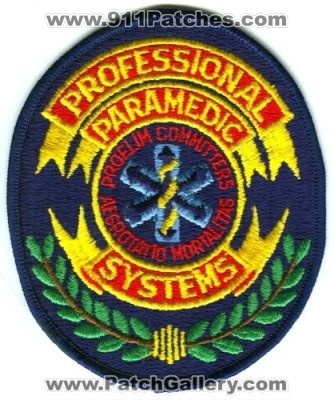 Professional Paramedic Systems Patch (Colorado)
[b]Scan From: Our Collection[/b]
Keywords: ems